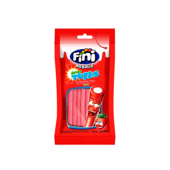 Tubes sabor Morango Fini - 80g